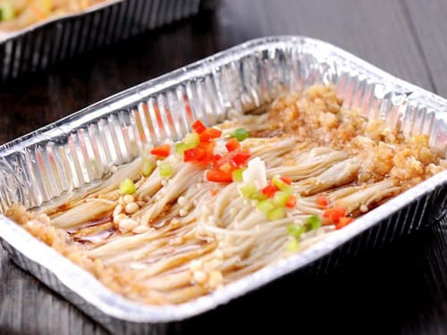 普格锡纸烤金针菇